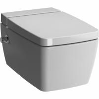 Metropole Rim-Ex Подвесной безободковый унитаз 56 см с функциями VitrAflush и VitrAfresh, с емкостью для чистящей жидкости, с функцией биде и встроенным смесителем Metropole Rim-Ex Подвесной безободковый унитаз 56 см с функциями VitrAflush и VitrAfresh, с емкостью для чистящей жидкости, с функцией биде и встроенным смесителем