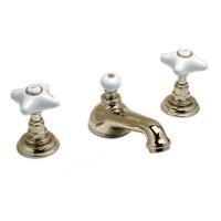 Devon&Devon WHITE ROSE Смеситель для раковины на  3 отв.,с донным клапаном,цвет золото