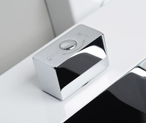 Смеситель для ванны WasserKRAFT Aller 1061W Хром Белый