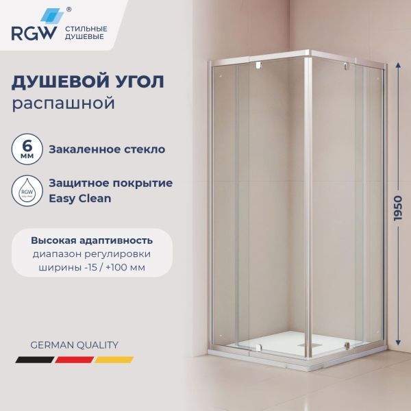Душевой уголок RGW PA-38 (Прозрачное, 900x900)