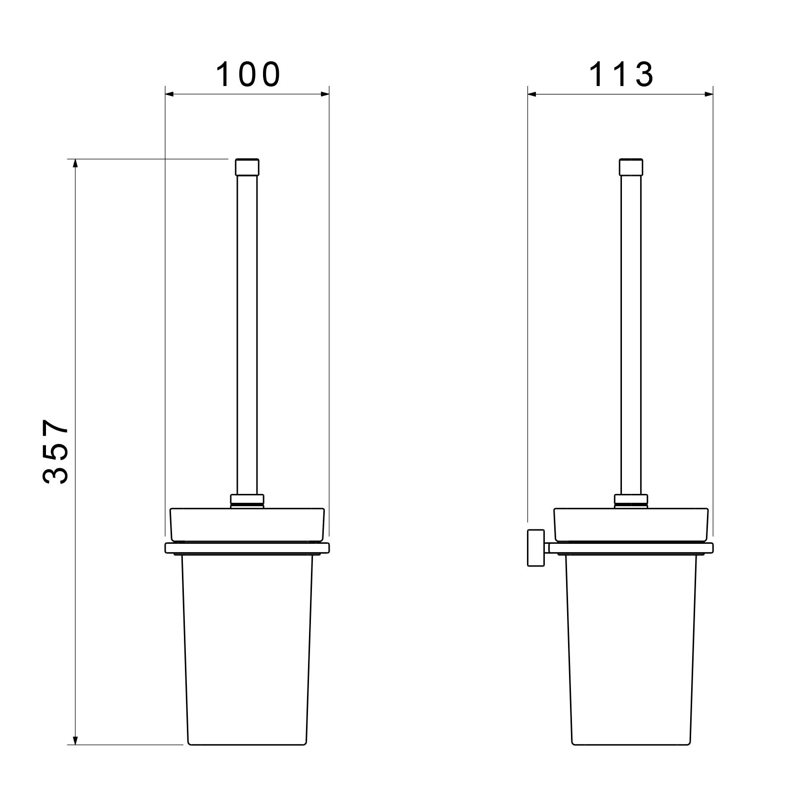 Щетка для туалета Timo Torne 43061/03 черный, артикул 43061/03