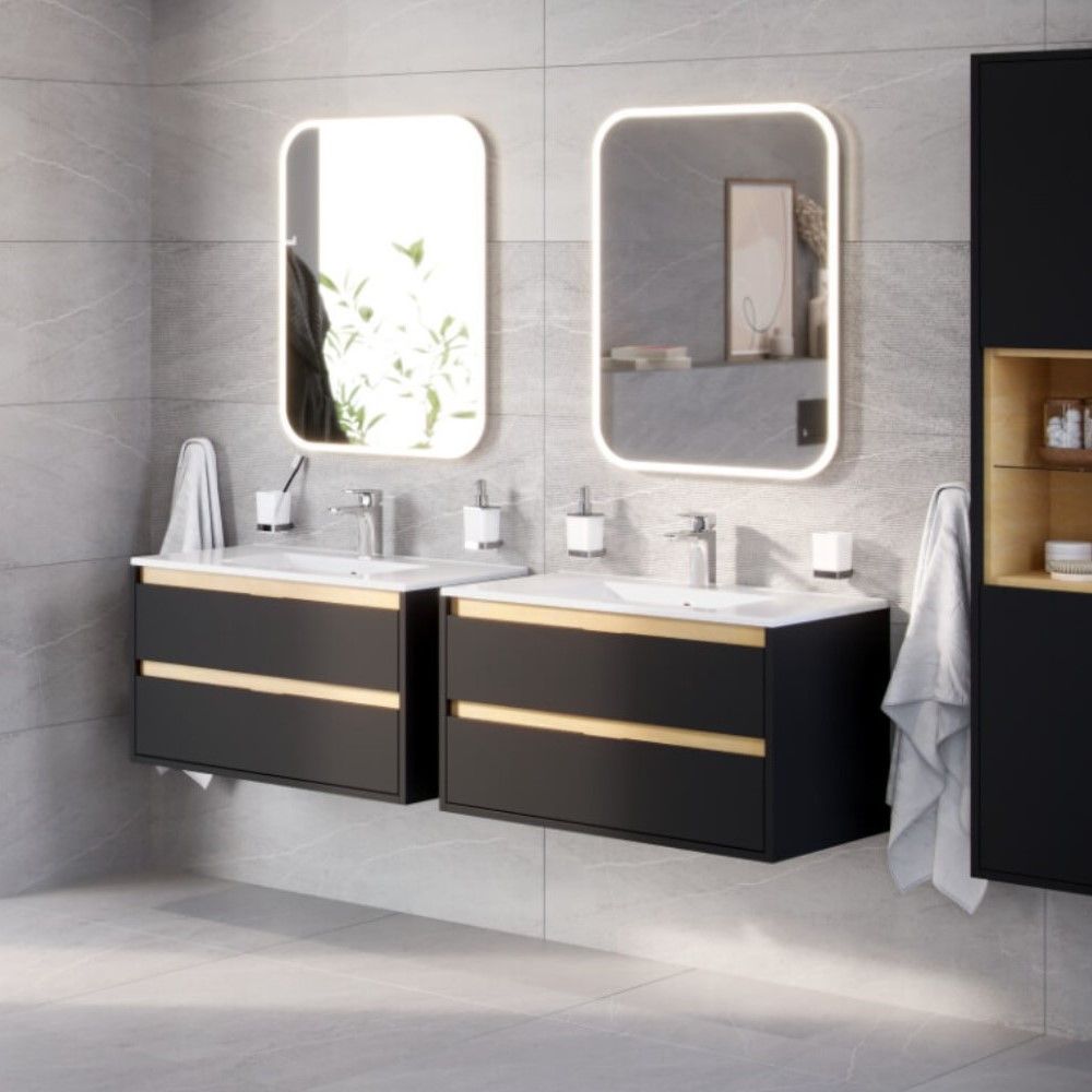 Зеркало прямоугольное EXCELLENT Lumiro 80x60 (белый мат) Зеркало прямоугольное EXCELLENT Lumiro 80x60 (белый мат)