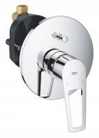 Смеситель для ванны GROHE BauLoop однорычажный, круглая розетка, хром (29081001) Смеситель для ванны GROHE BauLoop однорычажный, круглая розетка, хром (29081001)