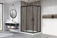 Душевой угол Royal Bath RB 8120HP-T-BL (прозрачное) левый