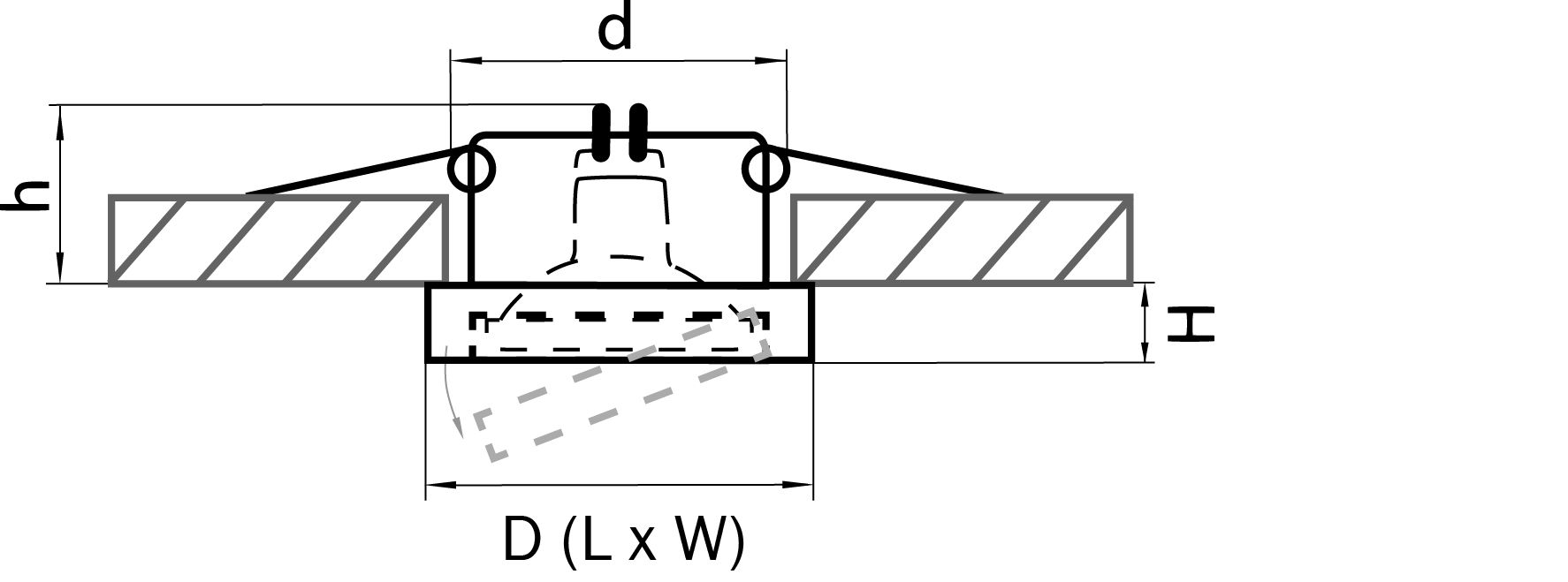 Светильник точечный встраиваемый декоративный под заменяемые галогенные или LED лампы Mattoni Lightstar 006234