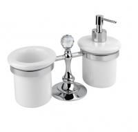 Стакан и диспенсер настольные CEZARES OLIMP-TDT