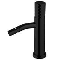 Fima Carlo Frattini Spillo Tech Смеситель для биде, на 1 отв., XS, с донным клапаном, цвет: чёрный матовый
