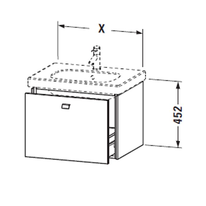 Duravit D-Code Раковина для мебели,с перел., с 1 отв. под смес., 850x480мм, Цвет: Белый, артикул 03428500002