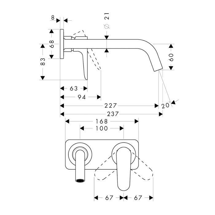 AX Citterio M Смеситель для раковины , цвет шлифованное золото AX Citterio M Смеситель для раковины , цвет шлифованное золото