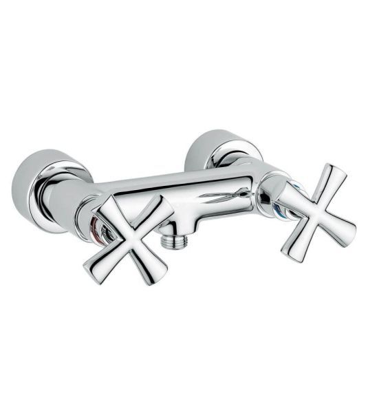 Emmevi Spirit New, двухвентильный смеситель для душа без набора для душа, цвет зачищенное золото