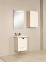 Тумба под раковину Акватон Йорк 55 М 1A170801YOAV0 белый глянец/ясень фабрик