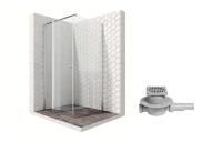 Душевой уголок Ambassador Nord 13011105-MA1, квадратный, точечный трап, 90х90