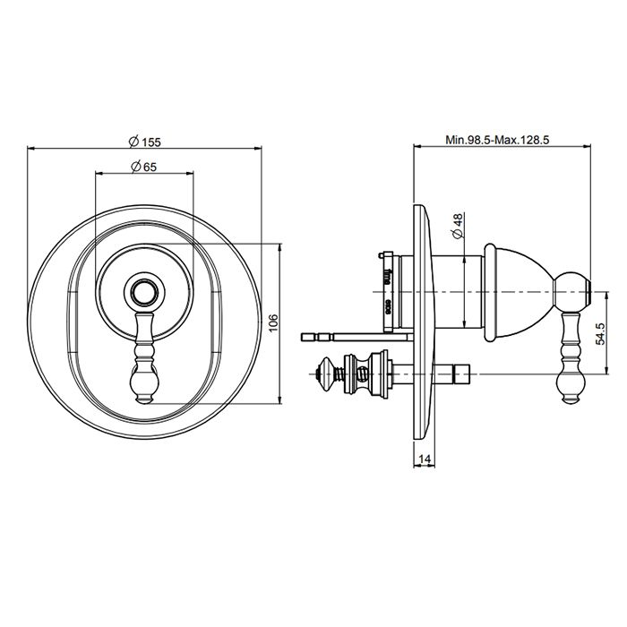 Fima Carlo Frattini Elizabeth Смеситель для душа, встраиваемый, на 2 выхода, цвет: золото Fima Carlo Frattini Elizabeth Смеситель для душа, встраиваемый, на 2 выхода, цвет: золото