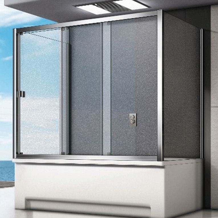 Шторка на ванну Good Door Screen WTW-120-G-CH 120 профиль Хром стекло матовое Шторка на ванну Good Door Screen WTW-120-G-CH 120 профиль Хром стекло матовое