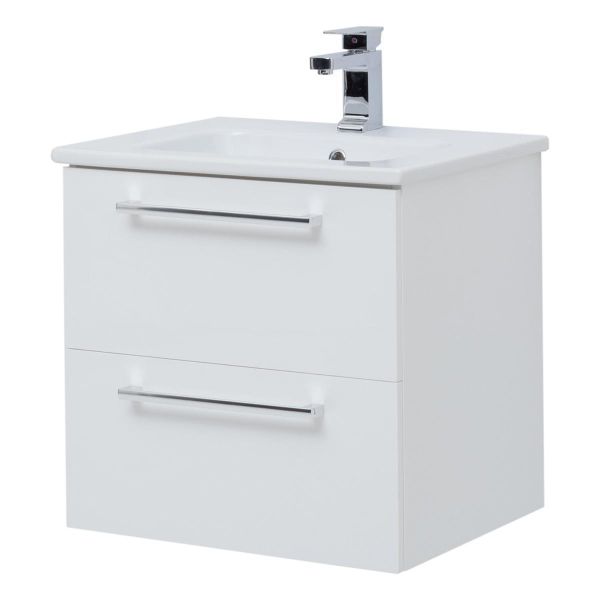 Тумба под раковину подвесная Dreja Gio 60 см, белый