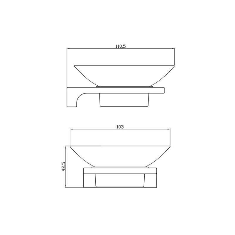 Мыльница Rav Slezak NIL NLA0300MG, сатин, артикул NLA0300MG