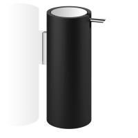 Дозатор для жидкого мыла, Decor Walther, Stone, механический (нажимной), ширина, мм-70, глубина, мм-100, высота, мм-170, ёмкость(мл)-390, тип установки-настенный, материал колбы-искуственный камень, цвет колбы-черный матовый, цвет дозатора-хром