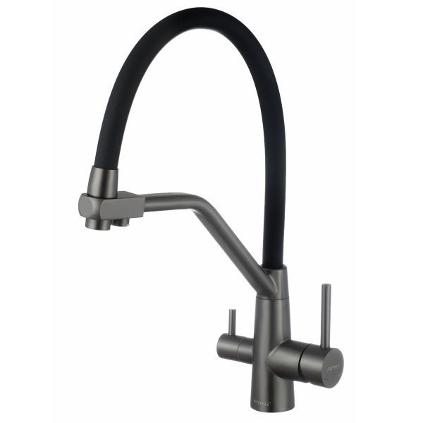 Смеситель для кухни с подключением к фильтру Fmark FS0662-Q01, графит
