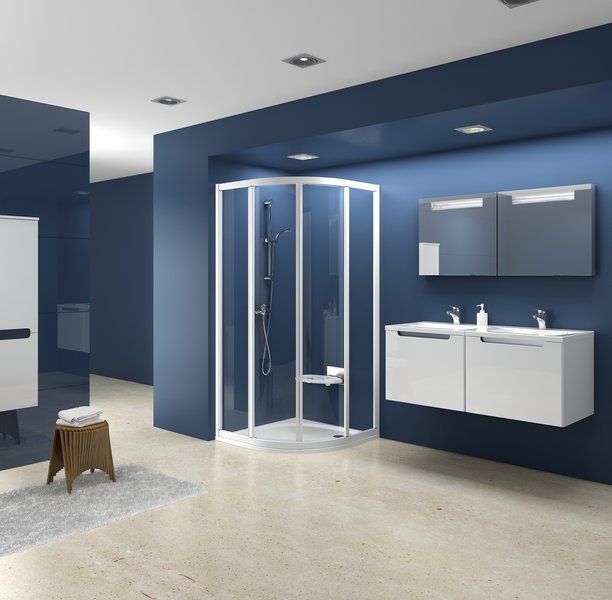 Душевой уголок Ravak Supernova SKCP4-80 SKCP4-80 белый+транспарент