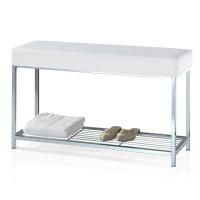 Decor Walther DW 67 Скамья с полочкой 90x30x52см, цвет: хром / белый Decor Walther DW 67 Скамья с полочкой 90x30x52см, цвет: хром / белый
