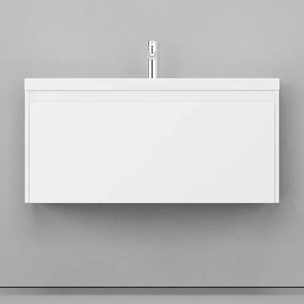 Тумба под раковину подвесная Velvex Klaufs tp.KLA.MAR.100.1Y белый, 100 см, артикул tp.KLA.MAR.100.1Y белый