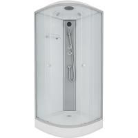 Душевая кабина Niagara NG-4302-08 100х100 стекло матовое задняя стенка Белая Душевая кабина Niagara NG-4302-08 100х100 стекло матовое задняя стенка Белая