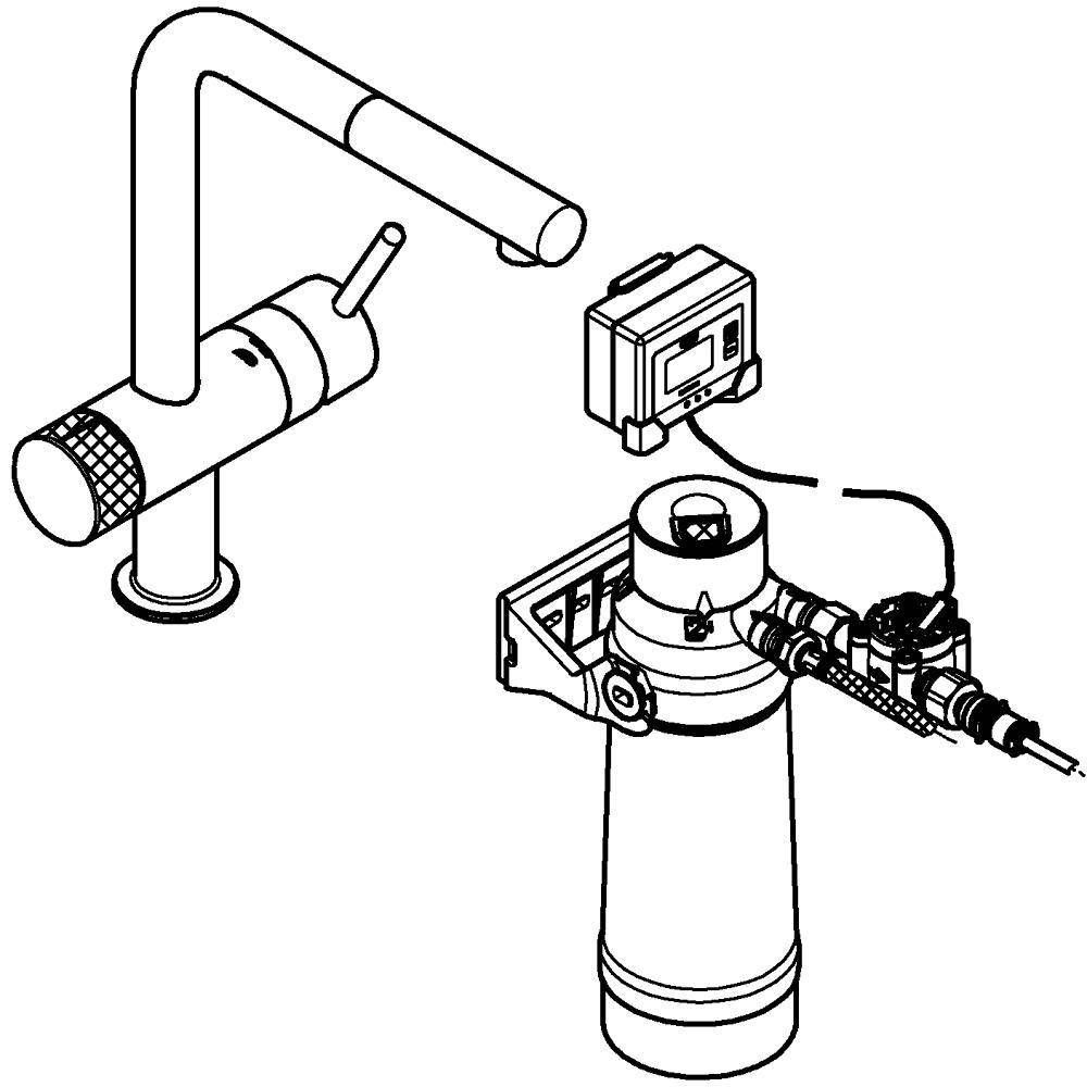 Смеситель для кухни GROHE Blue Pure Minta для подачи смешанной и фильтрованной воды c C-образным изливом, головка для фильтра, фильтр UltraSafe на 3000 л, счетчик, хром (30393000) Смеситель для кухни GROHE Blue Pure Minta для подачи смешанной и фильтрованной воды c C-образным изливом, головка для фильтра, фильтр UltraSafe на 3000 л, счетчик, хром (30393000)