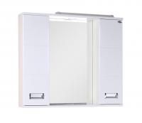 Шкаф-зеркало Onika Балтика 80 белый, с подсветкой