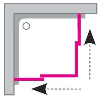 Дверь для душевого уголка Ravak Supernova SRV2-90 S белый+Гpапе