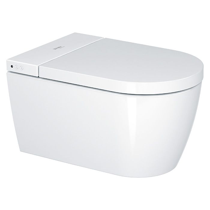 Duravit Starck f Pro Compact Комплект унитаз-биде, Сиденье SensoWash #612001012000310 и унитаз Rimless #2510092000, белый
