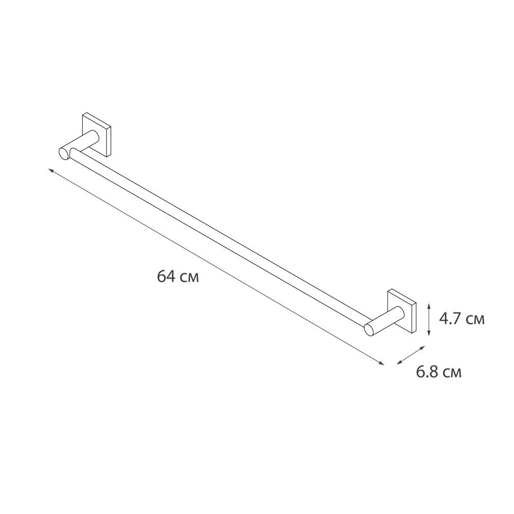 Полотенцедержатель FIXSEN LUX SATIN FX-16001A, сатин
