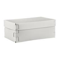 Colombo Adj Коробка Snob, 32x20H13,5 см, цвет: белый/панна котта Colombo Adj Коробка Snob, 32x20H13,5 см, цвет: белый/панна котта