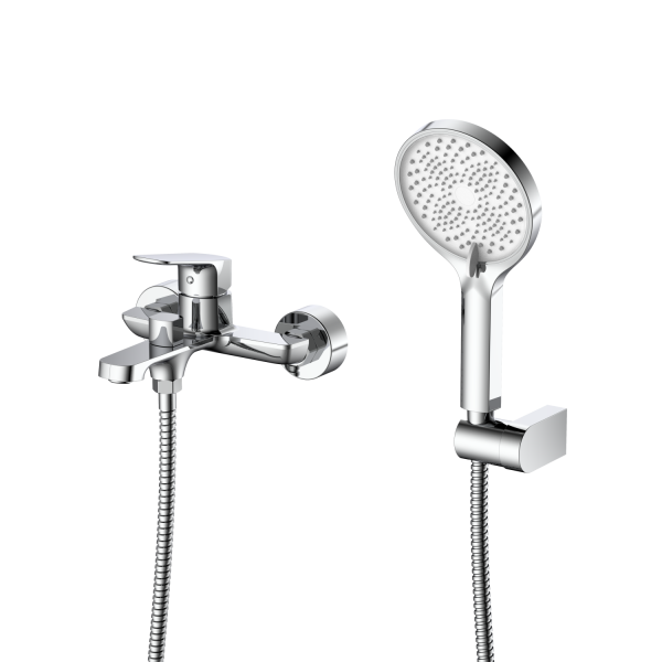 Смеситель для ванны с душем DQ Frankfurt короткий излив хром (DA1733201)