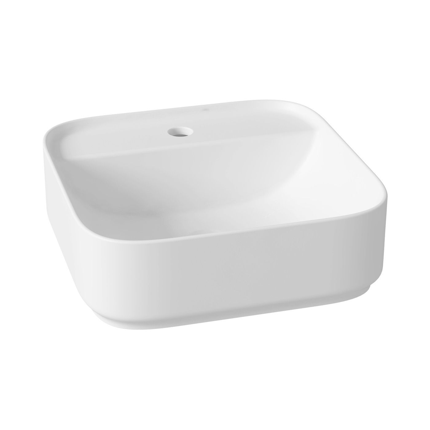 Комплект 5 в 1 Lavinia Boho Bathroom Sink Slim 21510236, накладная фарфоровая раковина 42 см, смеситель, латунный сифон, донный клапан quick-clac, угловые вентили 2 шт.