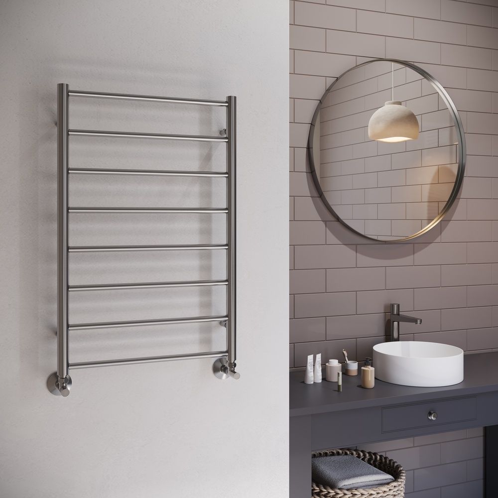 Полотенцесушитель водяной Terminus Аврора П8 50х80, оружейная сталь