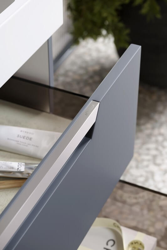 "Cube" тумба под умывальник, цвет серый, CUB0107GR, ТМ «AQWELLA»