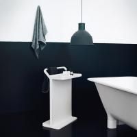 Agape Multifunzione Полотенцедержателем с полкой 50x30.5x73.2 см., напольный, цвет: белый Agape Multifunzione Полотенцедержателем с полкой 50x30.5x73.2 см., напольный, цвет: белый