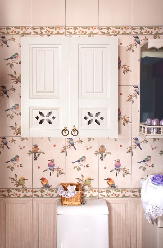 Подвесной шкаф Бриклаер Кантри 65 Бежевый дуб прованс