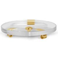 Bertocci Cinquecento Мыльница настольная, цвет: прозрачное стекло/золото