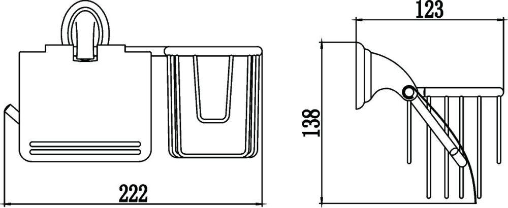 Держатель для туалетной бумаги и освежителя Savol S-L03151, хром, артикул S-L03151