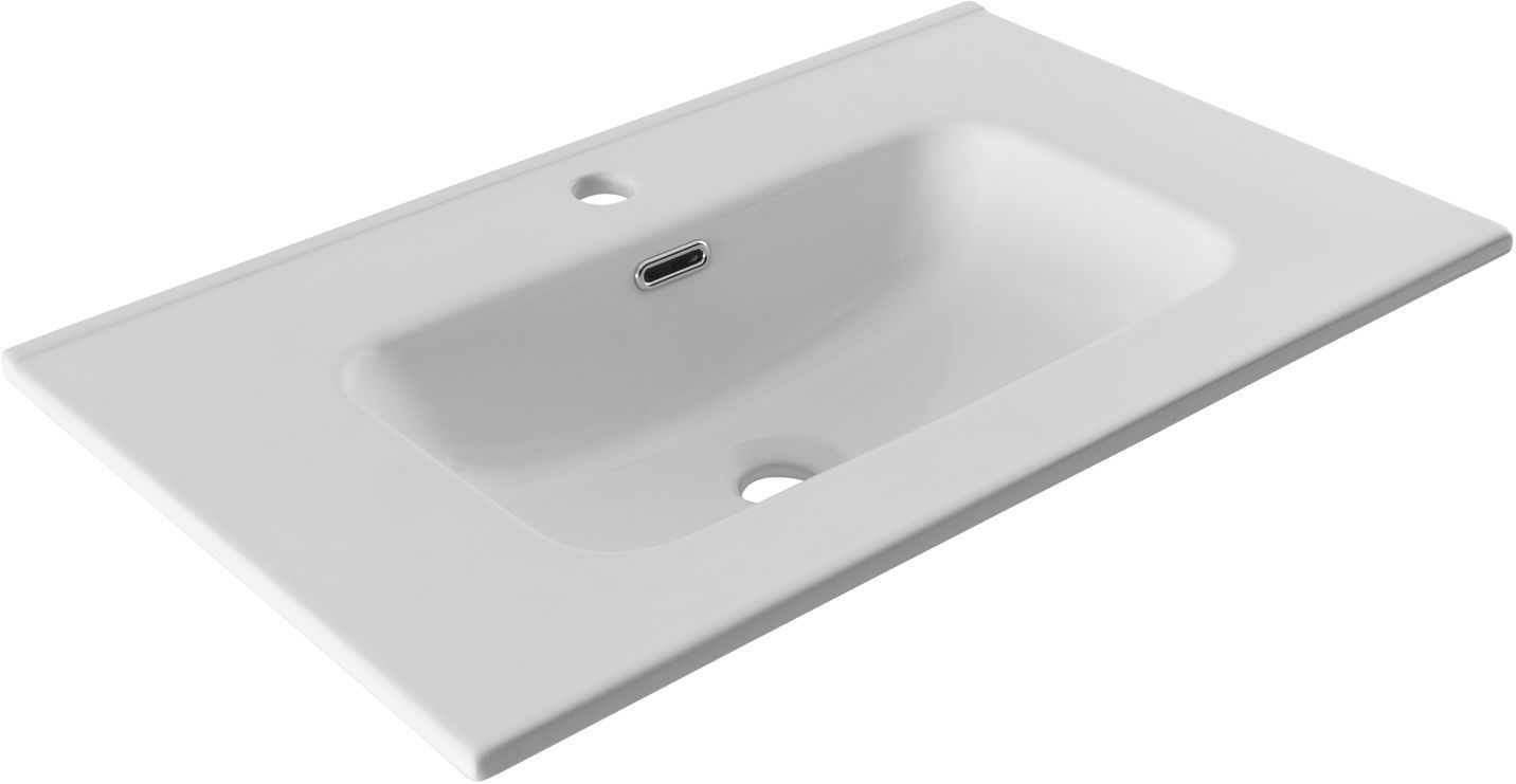 Раковина Aquanet Flat 70 белая матовая Раковина Aquanet Flat 70 белая матовая