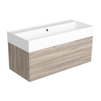 SIMAS AGILE  Тумба подвесная 100x46xh40 см, для раковины AG101., 1 ящик, ручка матовый хром, цвет LAVA SIMAS AGILE  Тумба подвесная 100x46xh40 см, для раковины AG101., 1 ящик, ручка матовый хром, цвет LAVA