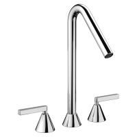 Nicolazzi Flag  Смеситель для раковины высокий на 3 отв, излив 170мм, цвет хром