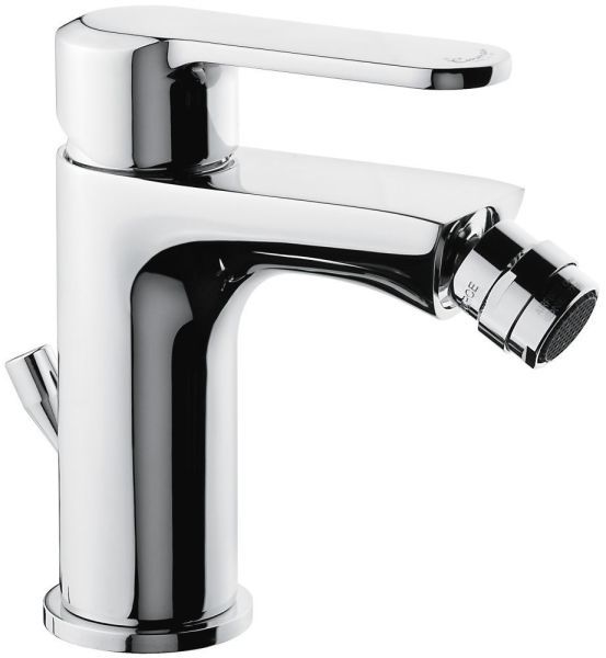 Emmevi Nefer, однорычажный смеситель для биде с донным клапаном, цвет черный/карбон