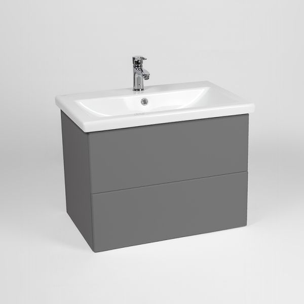 Тумба VIANT "София" 2 ящика подвесная графит 425х655х500 под раковину .S-UM-COM70/1-w (COMO 70) (VSOF70COG-T2YP)