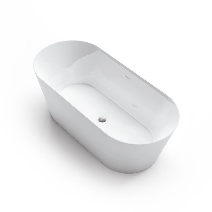 Gruppo Treesse Inka Ванна 150x70xh60 см. овальная отдельностоящая акриловая, со щелевым переливом, цвет белый глянцевый ЦЕНА со склада)