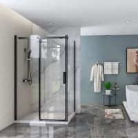 Душевой угол Veconi Rovigo RV-070, 1300х900х1950, черный, стекло прозрачное