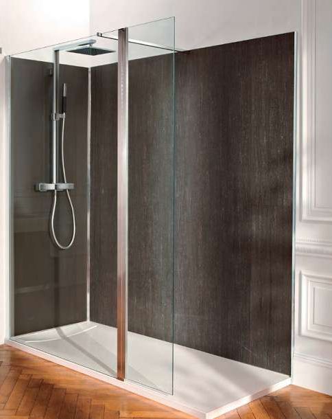 Душевая перегородка Jacob Delafon Contra 140 E22WP140-GA профиль Хром стекло прозрачное