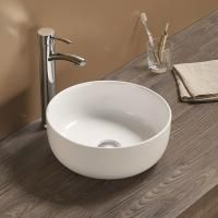 Раковина керамическая накладная AM-102, цвет белый, 358x358x137