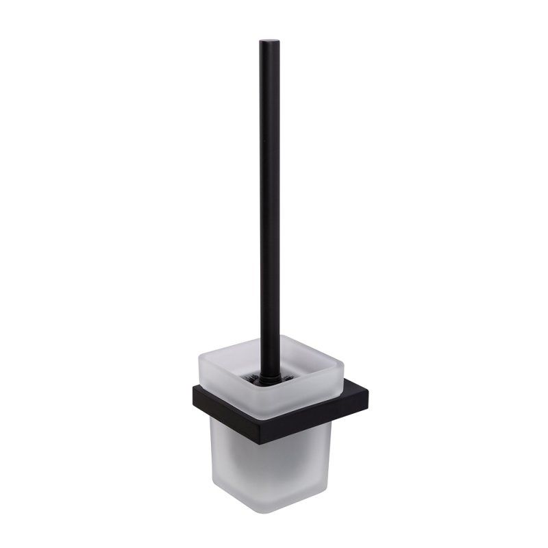 SLIDER-TBS-V-NOP Ёршик для унитаза, подвесной, стекло, исполнение черный матовый, артикул SLIDER-TBS-V-NOP